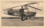( CPA AVIONS  )  AUTOGIRE DE LA CIERVA ( Biplace ) Avec Son Inventeur /  Voilure Tournante  - - Hélicoptères