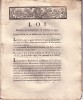 LOI RELATIVE AU COMPLEMENT DE L'ARMEE DE LIGNE - 24 PAGES AVEC LISTE DES RECRUES (Nbe D'HOMME)PAR DEPARTEMENT - Decreti & Leggi