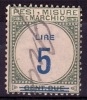 1920 - MARCA DA BOLLO (parte)  " PESI E MISURE " _  Lire 5 - Steuermarken