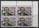 India MNH 1984, Block Of 4, Dr. Darashaw Nosherwan Wadia, Geologist, Geology, Minerals, Soil Etc., - Blokken & Velletjes