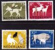 1963 Zomerzegels Dieren NVPH 812 / 815  Gestempelde Serie - Gebruikt