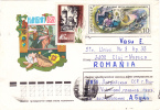 FROG, 1976, COVER STATIONERY, ENTIER POSTAL, SENT TO ROMANIA, RUSSIA - Grenouilles