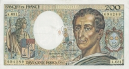 MONTESQUIEU 200 FRANCS - 1985 - A.031 - O - COTE IPCbanknotes: 20 Euros - 200 F 1981-1994 ''Montesquieu''