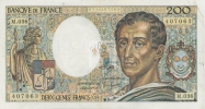 MONTESQUIEU 200 FRANCS - 1985 - M.036 - O - COTE IPCbanknotes: 20 Euros - 200 F 1981-1994 ''Montesquieu''