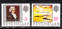 Seychelles 1972 Overprinted Royal Visit MNH - Seychellen (...-1976)