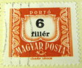 Hungary 1958 Postage Due 6f - Used - Port Dû (Taxe)