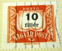 Hungary 1958 Postage Due 10f - Used - Port Dû (Taxe)