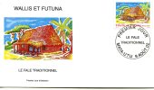 Wallis Et Futuna   FDC   Enveloppe Premier Jour  Le Fale Traditionnel     9 Août 2002 - FDC