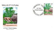 Wallis Et Futuna   FDC   Enveloppe Premier Jour  Le Fale Traditionnel     9 Août 2002 - FDC