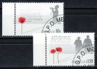 Australia 2011 Remembrance Day Set Of 2 CTO -- - Oblitérés