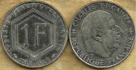 FRANCE 1 FRANC MOTIF REVERSE  DE GAULLE HEAD 30 YEARS FRONT 1988 VF  READ DESCRIPTION CAREFULLY !!! - Commemoratives