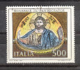 Italia   -   1987.  Mosaico Duomo Di Monreale: Cristo Pantocrator.  Mosaic Cathedral Of Monreale Palermo. Lusso - Glas & Brandglas
