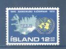 (SA0582) ICELAND, 1970 (25th Anniversary Of United Nations). Mi # 449. MNH** Stamp - Neufs