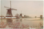 Netherlands Postcard Kinderdijk Drainage-mills Sent To Sweden 2-10-1982 - Kinderdijk