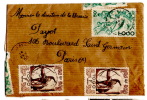 Joli Petite Lettre "nature" De Lomé Pour Paris (Février 1950)-Très Urgent - Cartas & Documentos