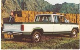 1980 Ford Pickup Truck, Cowboy, Advertisement On C1980s Vintage Postcard - Camion, Tir