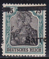 SAAR - MICHEL N° 15FII * Avec VARIETE SURCHARGE EN HAUT + TRES DECALEE - RARE - SIGNE BRUN - COTE = 400++ EUROS - Unused Stamps