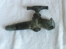 Grand Robinet Laiton Bronze Ancien Cannelle à Frapper Cuve Fût Tonneau Vin Barrique Vigneron Oenologie Chantepleure - Altri & Non Classificati
