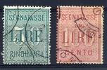 FILATELIA - SEGNATASSE ANNO 1884 - SERIE NUOVA N° 15/16 USATA - Taxe