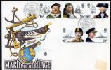 Great Britain 1982 Maritime Heritage STUART FDC - Portsmouth Postmark - 1981-1990 Decimal Issues