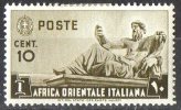 Italian East Africa 1938 10c MH  SG 4 - Italian Eastern Africa