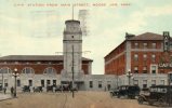 Moose Jaw Sask CPR Station Old Postcard - Andere & Zonder Classificatie