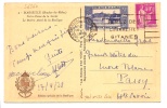 TYPE PAIX EN MIXTE AVEC VIGNETTE BLEUE ND DE LA GARDE 1939 CPA CONCORDANTE - Tourism (Labels)