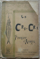 Le Cri-Cri - Revues Anciennes - Avant 1900