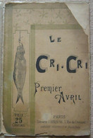 Le Cri-Cri - Zeitschriften - Vor 1900