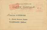 LOT H 12 : 0948 : Carte Avec Affranchissement Contax Appareil Photographique  18 Janvier 1933 - Cartas & Documentos