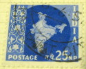 India 1957 Map Of India 25np - Used - Used Stamps