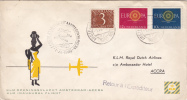 Amsterdam Accra 1960 - Erstflug 1er Vol Boeing KLM - Ghana - Luchtpost