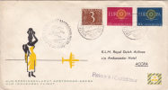Amsterdam Accra 1960 - Erstflug 1er Vol Boeing KLM - Ghana - Luftpost