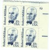 #1866 Plate # Block Of 4, 1982 Robert Millikan Atomic Physicist Nobel Laureate, 37-cent US Postage Stamps - Plattennummern