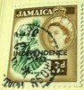 Jamaica 1962 Mahoe Overstamped Independence 3d - Used - Jamaica (1962-...)