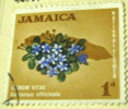 Jamaica 1964 National Flower Lignum Vitae 1d - Used - Jamaica (1962-...)