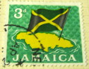 Jamaica 1964 National Flag Over Jamaica 3d - Used - Jamaica (1962-...)