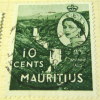 Mauritius 1953 Tamarind Falls Queen Elizabeth II 10c - Used - Mauritius (1968-...)