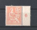No. 117  ** NSC MNH  ...   TYPE MOUCHON ...   MILLESIME  0   ... - Unused Stamps