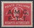 1947 TRIESTE A RECAPITO AUTORIZZATO 8 LIRE MNH **  - RR10697 - Poste Exprèsse