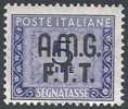 1947-49 TRIESTE A SEGNATASSE 2 RIGHE 5 LIRE MH * - RR10714 - Taxe