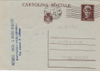 ROMA /  TERAMO STAZIONE - 3.12.1945 - Card_Cartolina Pubbl.  " V. CINGOL & M. ALMASI  "  Lire 1,20 - Marcophilie