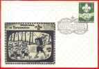 SCOUT / SCOUTING / SCOUTISME: OSTERREICH WIEN 17.02.1967 - 2 INTERNATIONALE PFADFINDER-BRIEFMARKENAUS TELLUNG 60 JAHRE - Lettres & Documents