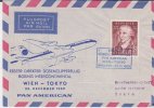 Autriche Osterreich Erster Flug Wien Tokyo Premier Vol Vienne Tokyo 1959 - Erst- U. Sonderflugbriefe