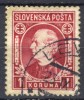 Slovakia Slovensko 1939, Andrej Hlinka (o), Used - Gebruikt