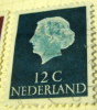 Netherlands 1953 Queen Juliana 12c - Used - Gebruikt
