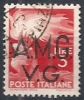 1945-47 TRIESTE AMG VG USATO DEMOCRATICA 3 LIRE - RR10718 - Used