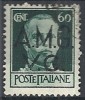 1945-47 TRIESTE AMG VG USATO 60 CENT FILIGRANA RUOTA - RR10719 - Usati