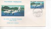 LES AVIONS EN POLYNESIE FRANCAISE TWIN OTTER - Storia Postale