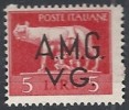 1945-47 TRIESTE AMG VG 5 LIRE MH * - RR10720 - Nuovi